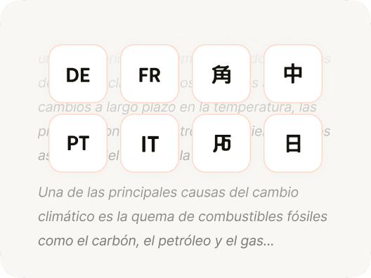 Multilingual Support