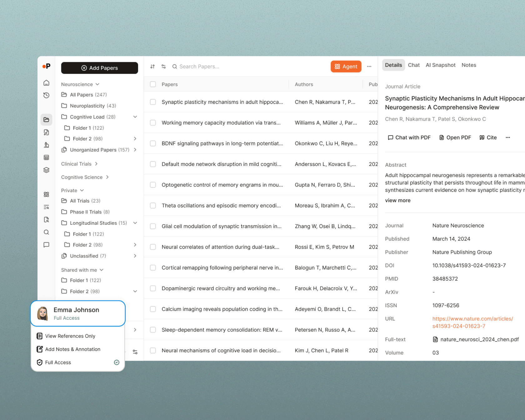 Gestionnaire de références Paperguide