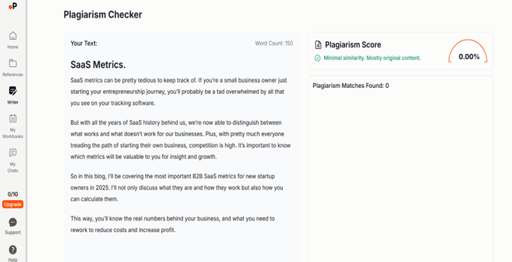 Paperguide Inbuilt Plagiarism Checker
