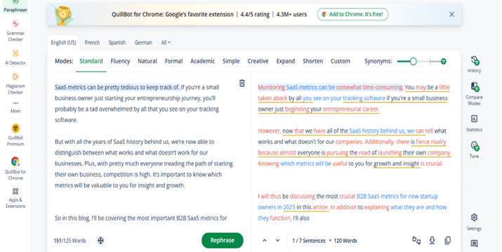 Quillbot Paraphraser