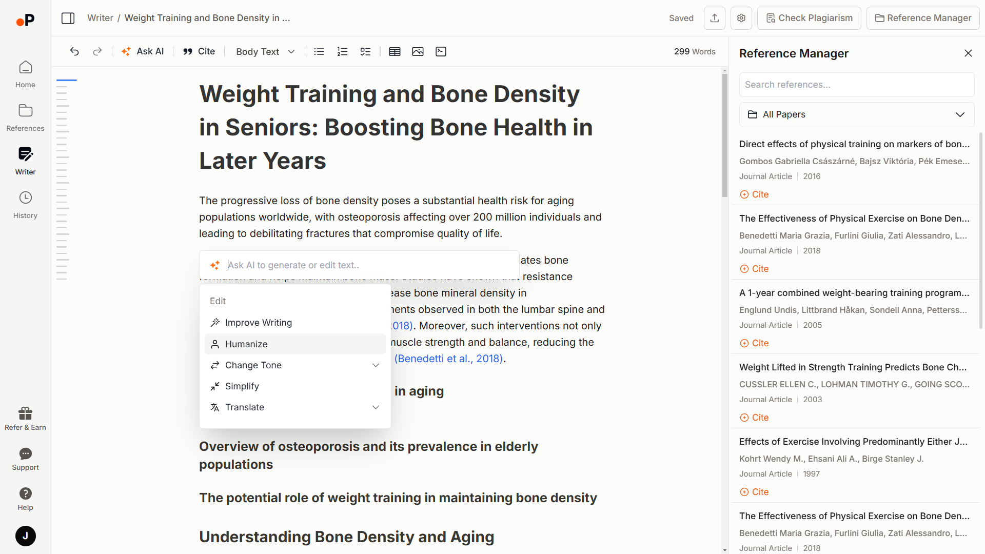 Paperguide AI Writer