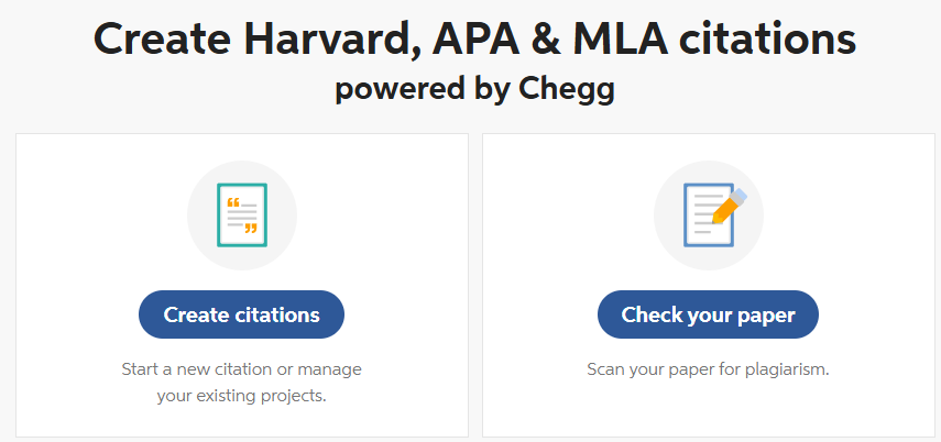 Cite This For Me main interface