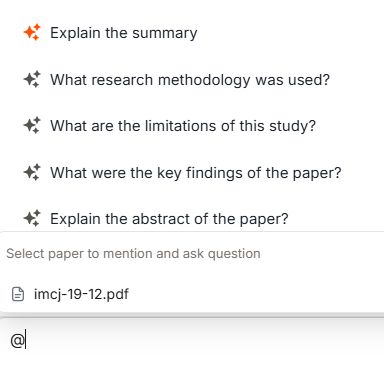 Paperguide’s AI Reference Manager chat assistant
