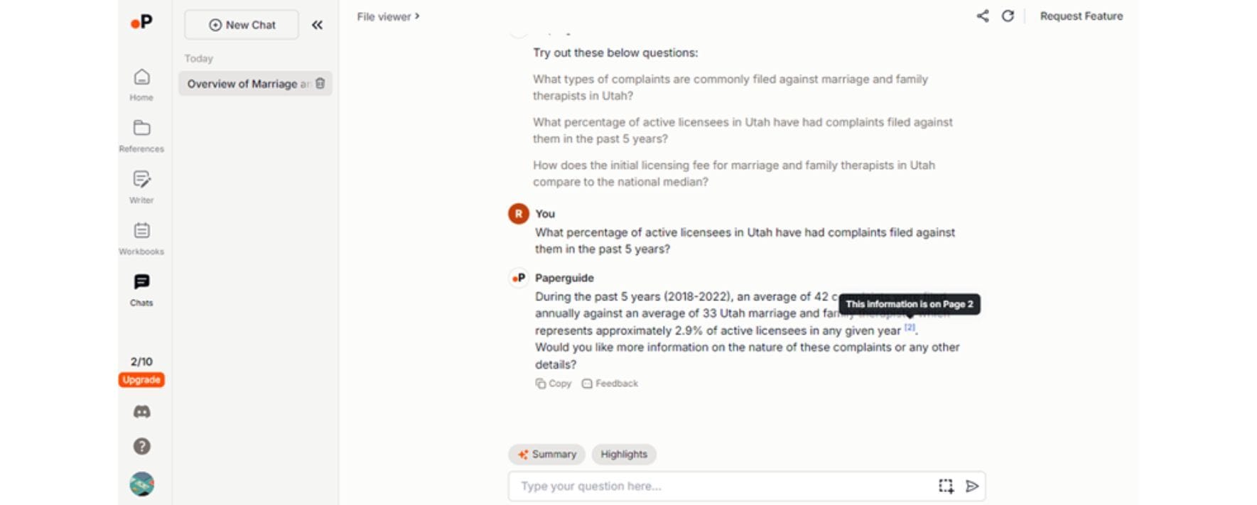 Paperguide Dashboard