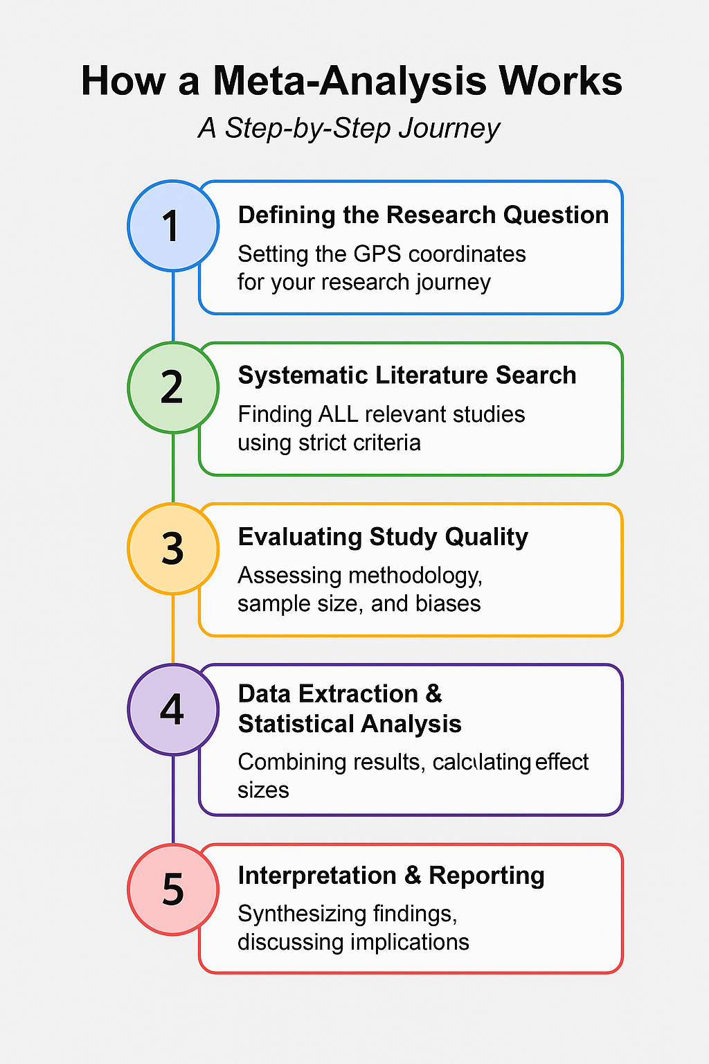 How a Meta-Analysis Works: A Step-by-Step Journey