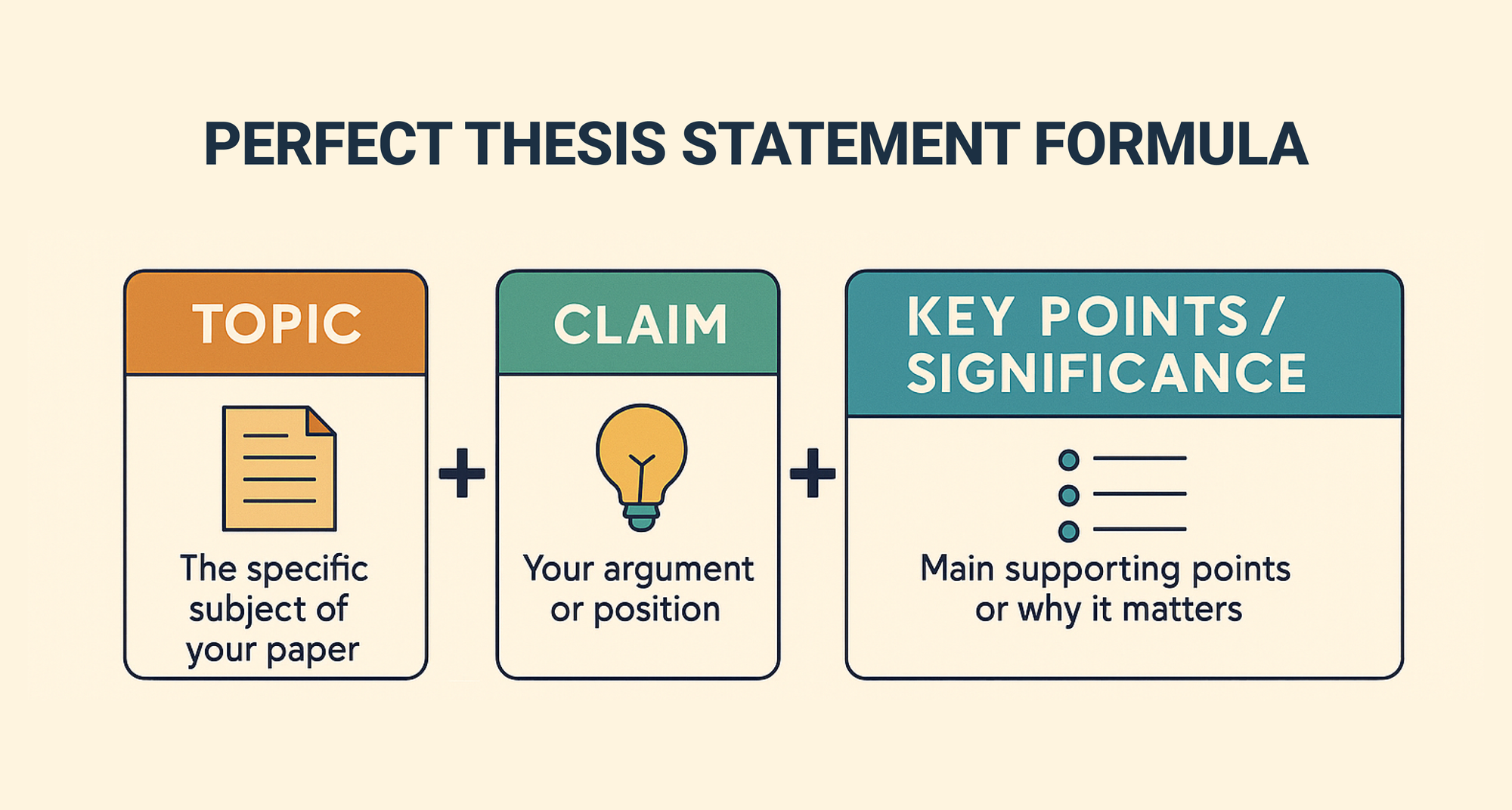 The Perfect Thesis Statement Formula