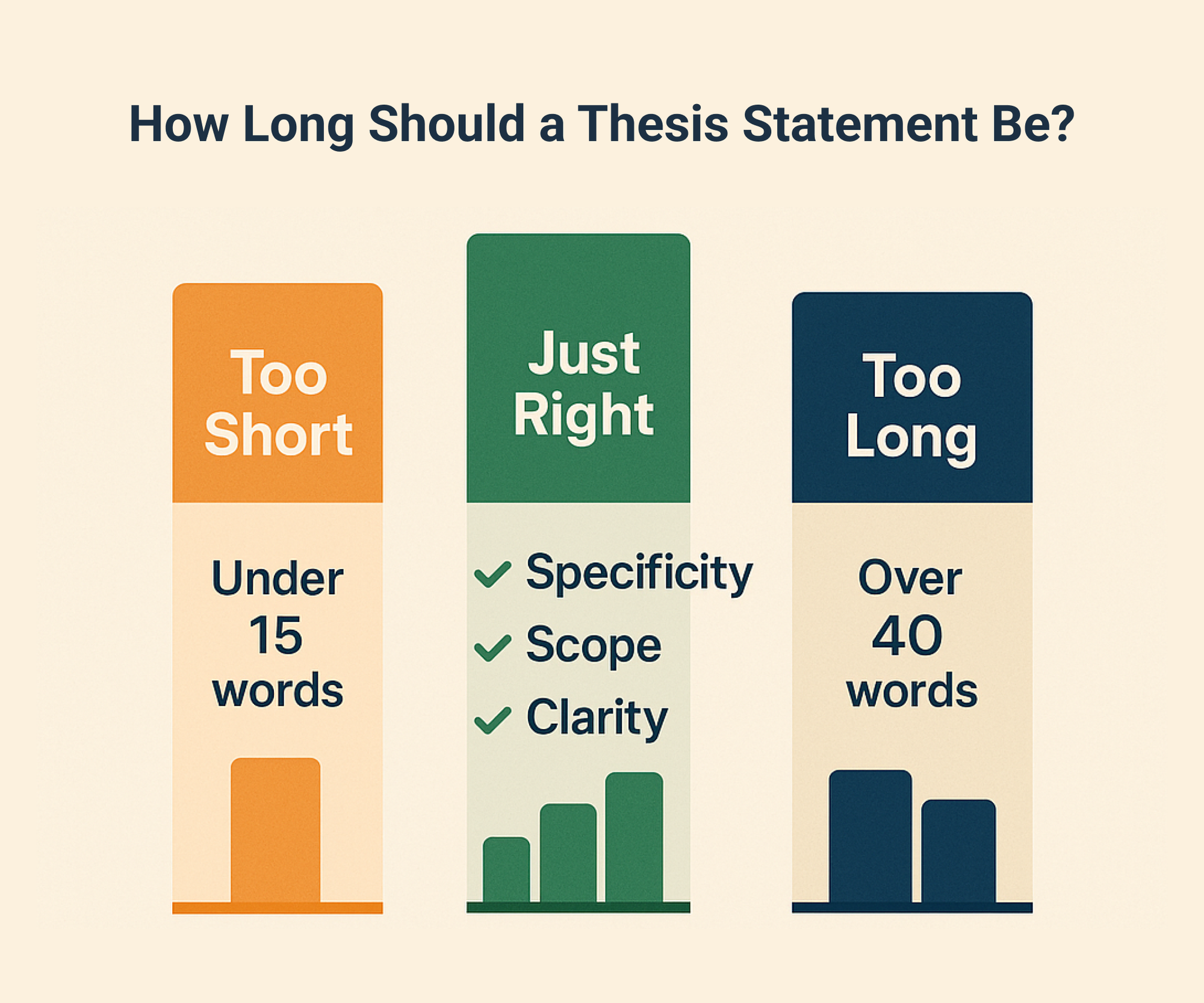 How long Should a thesis statement be?
