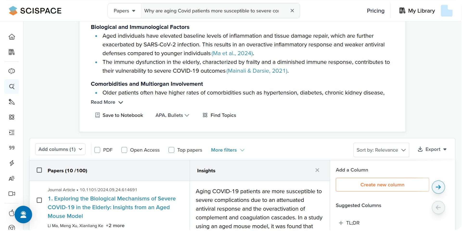 scispace literature review