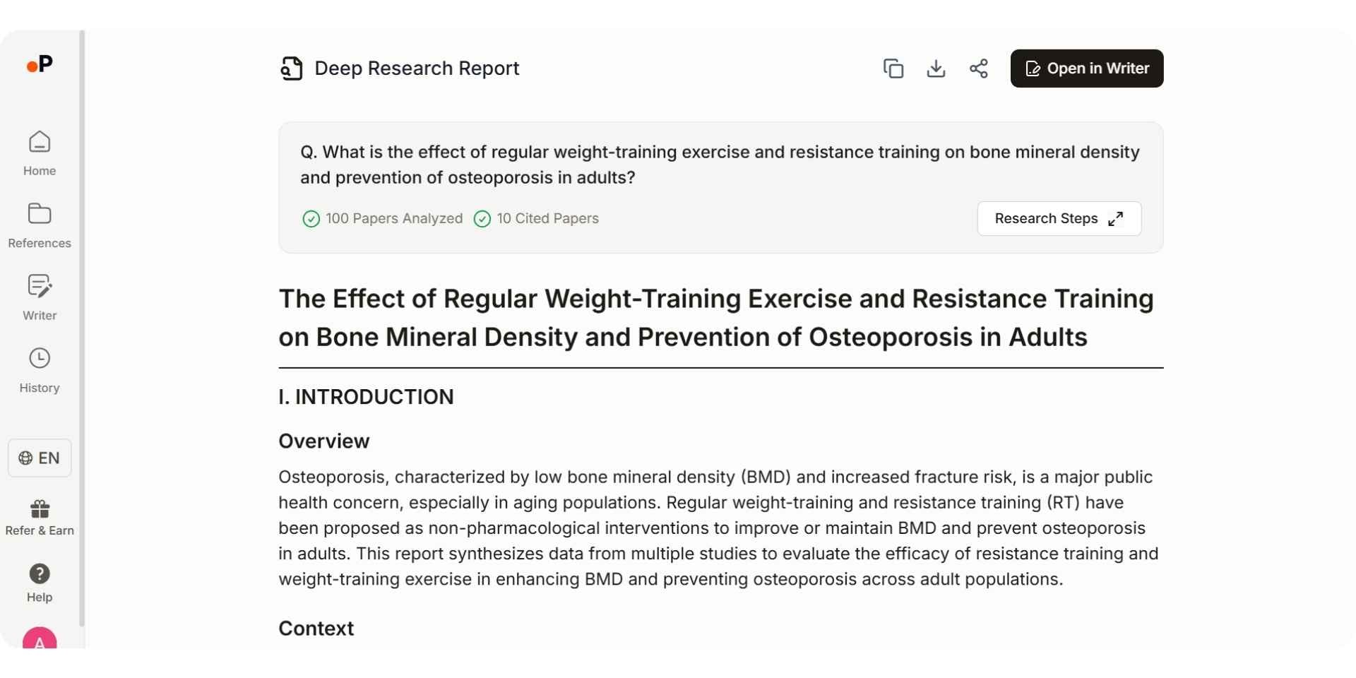 paperguide's deep research report