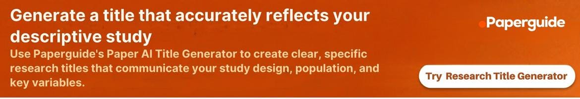 paperguide AI research title generator