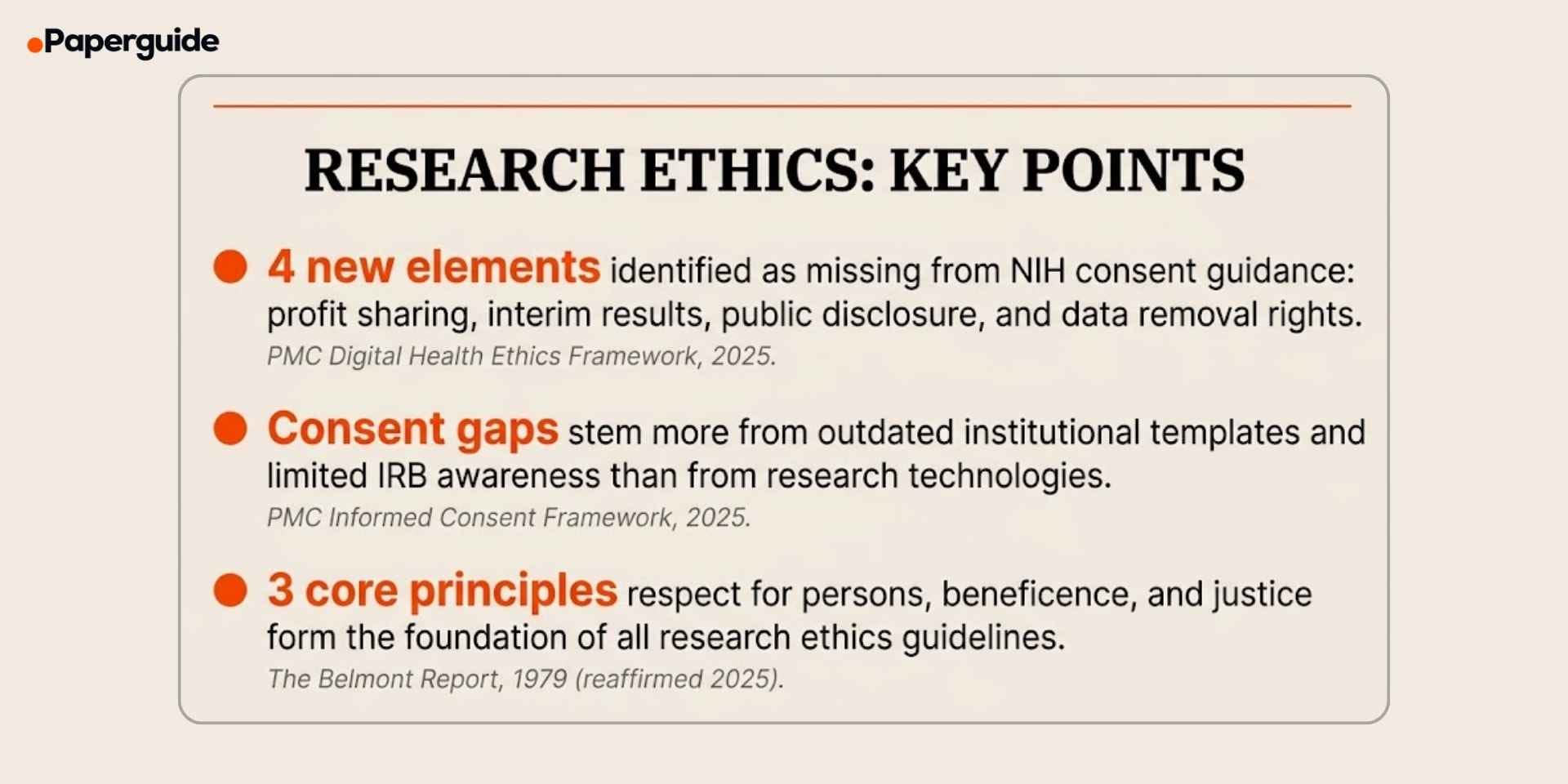 research ethics key points
