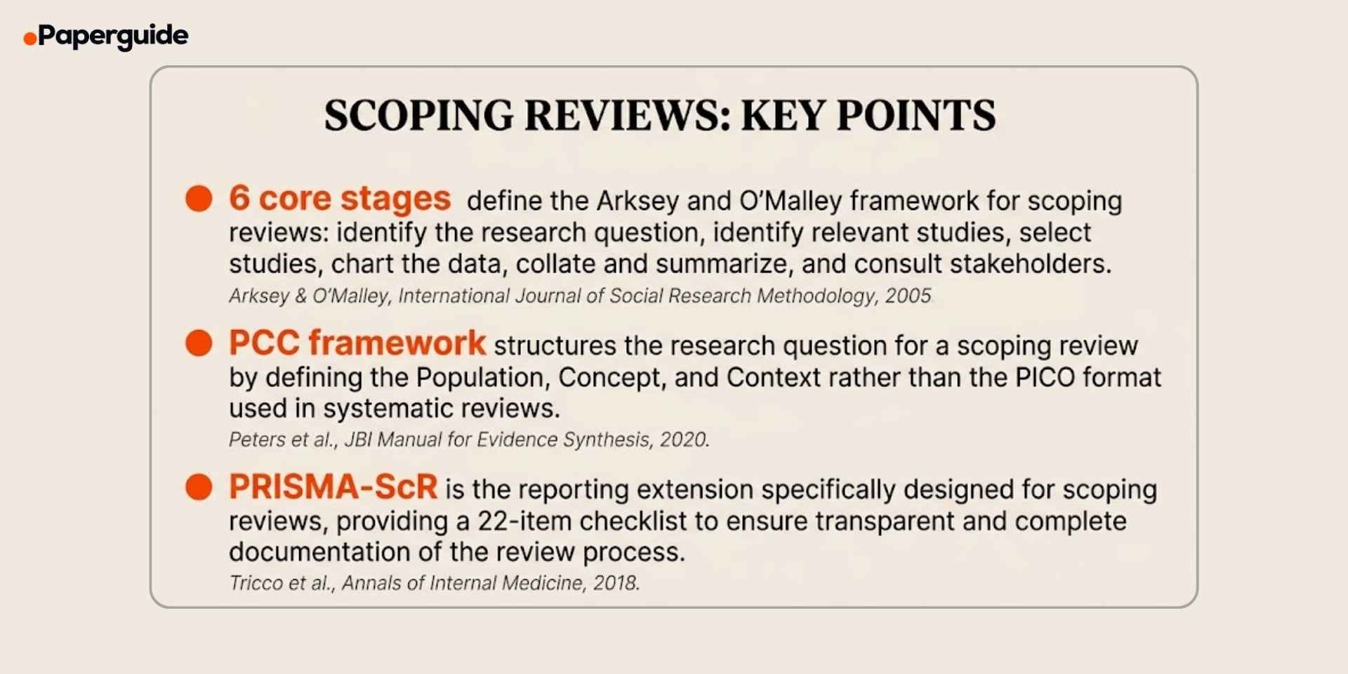 scoping review key points
