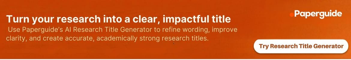 Paperguide AI Research Title Generator