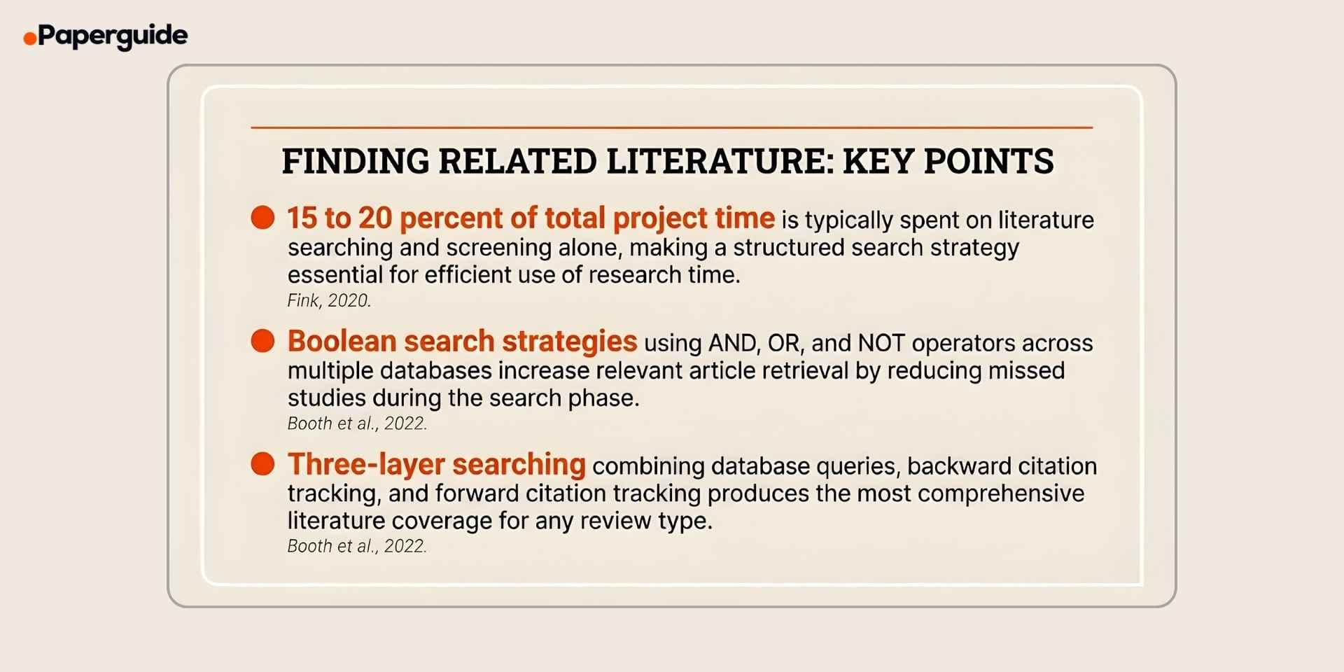 related literature key points