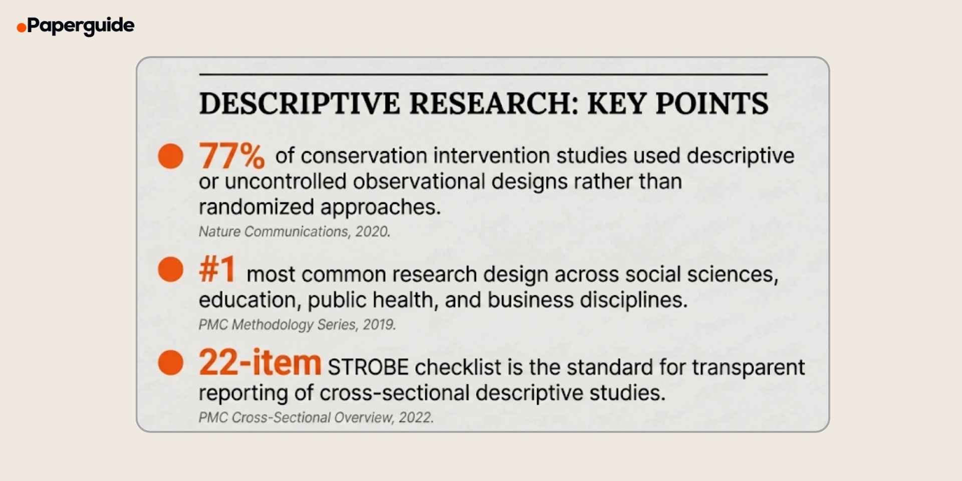 descriptive research key points