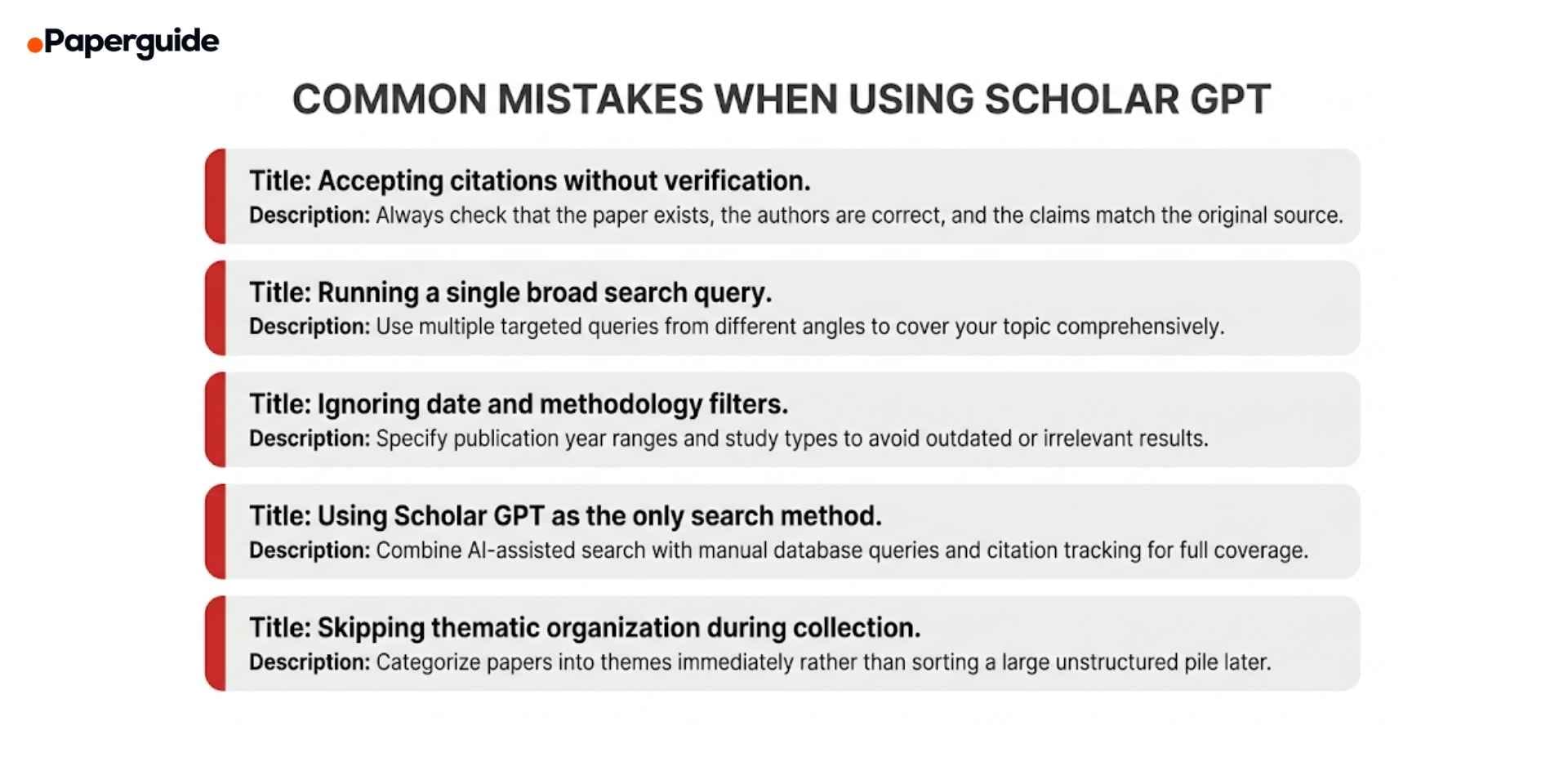 common mistakes when using scholargpt
