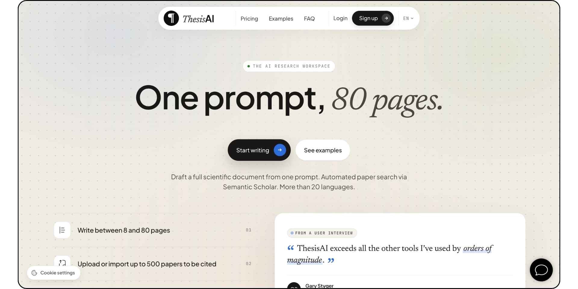 thesis ai