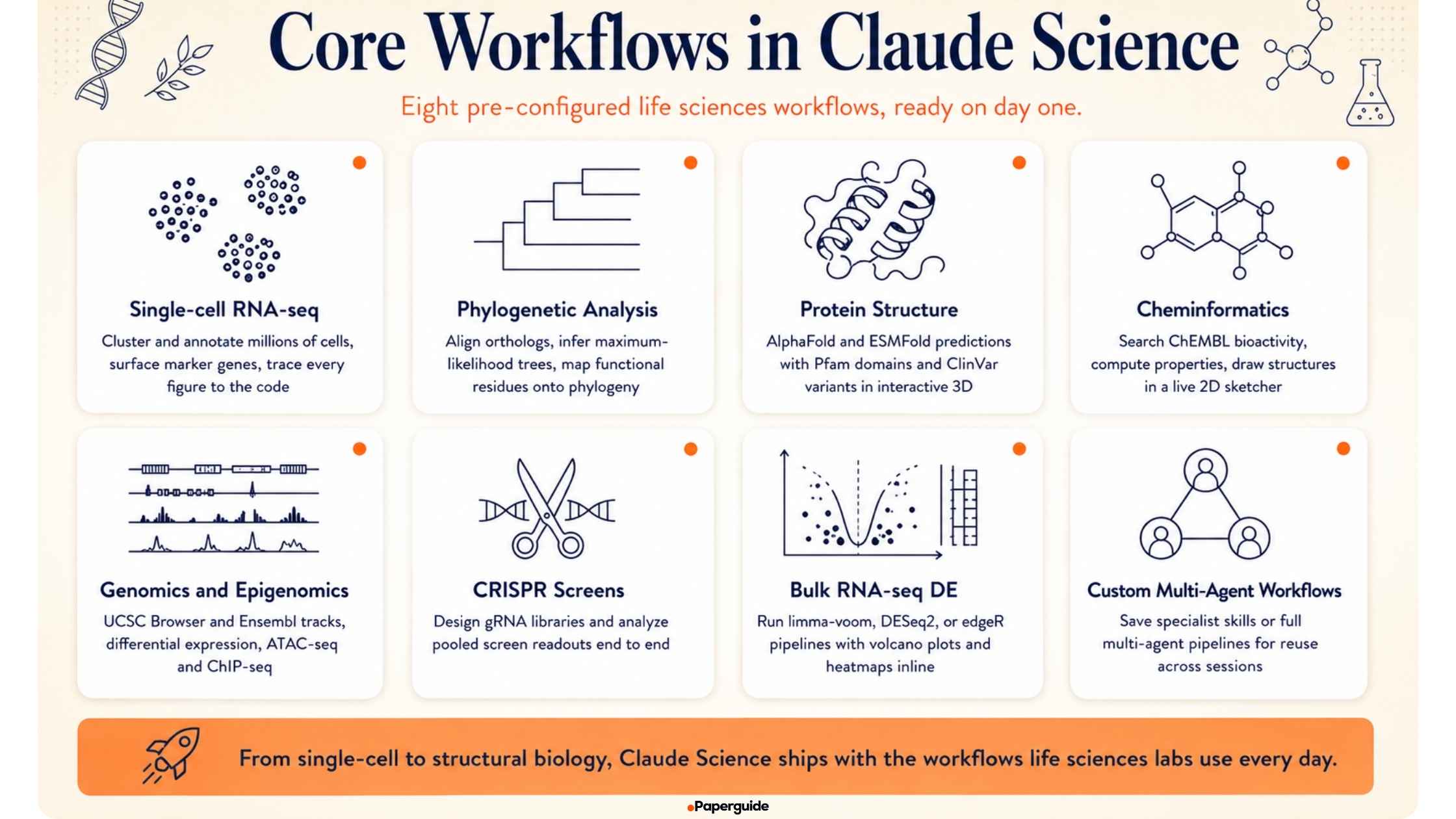 claude science core workflows