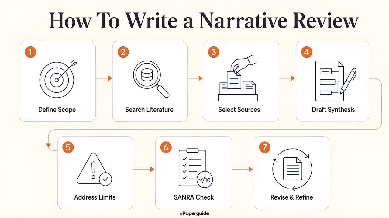 how to write a narrative review