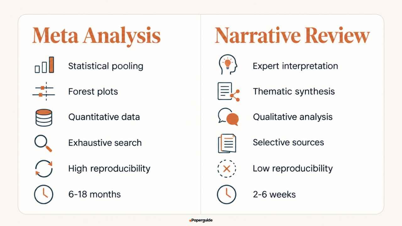 meta-analysis vs narrative review