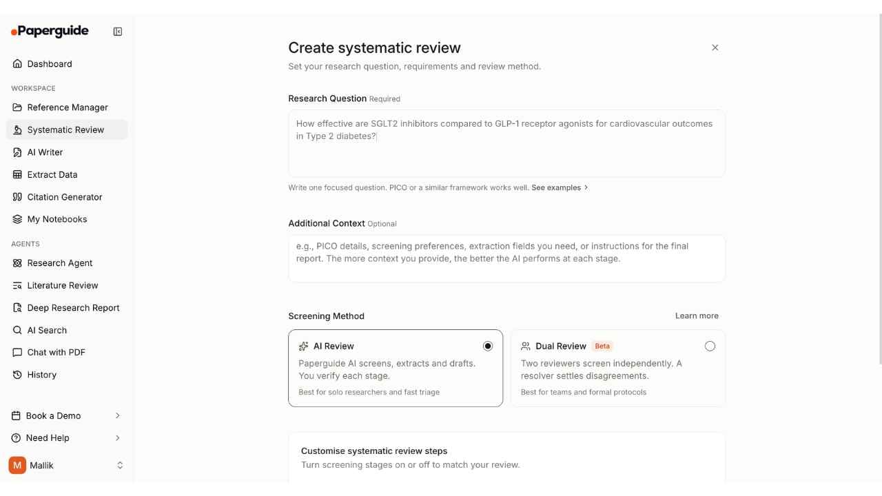 Paperguide Systematic Review