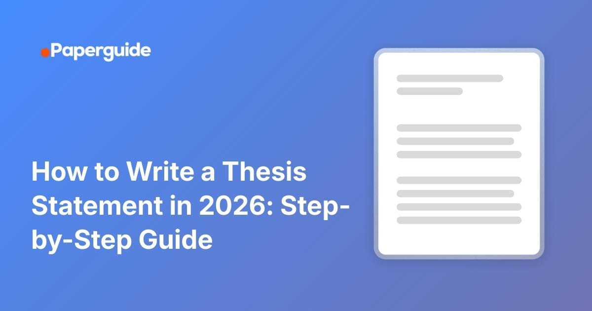 how to write a thesis statement