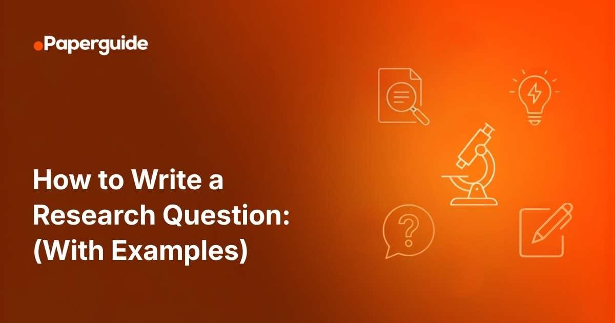 how to write a resarch question in 2026