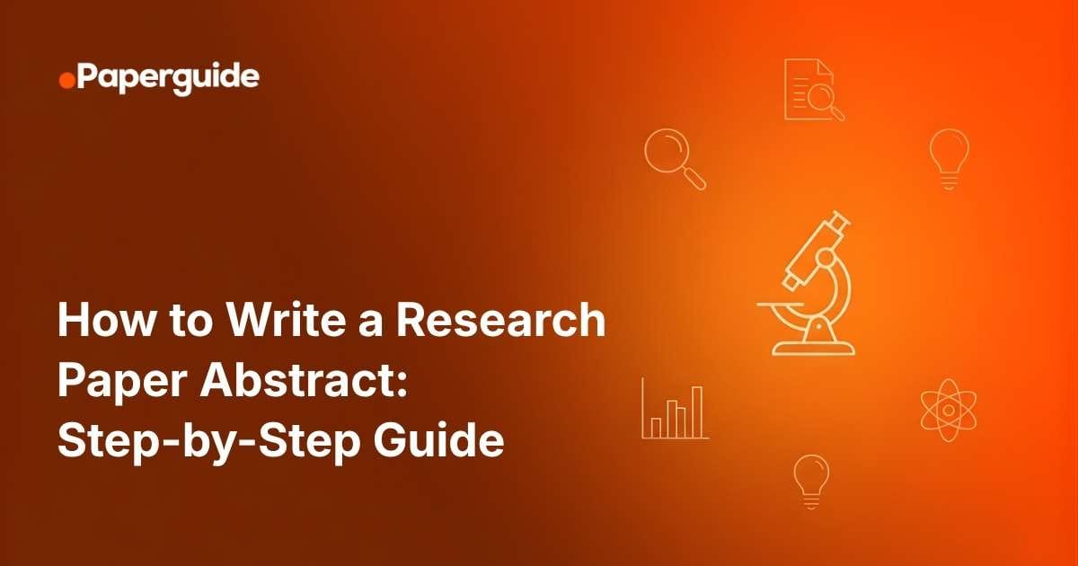 how to write a research paper abstract