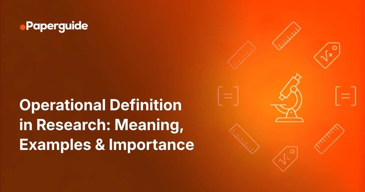 operational definition in research