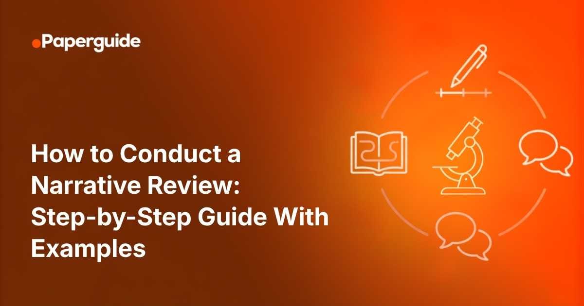how to conduct a narrative review