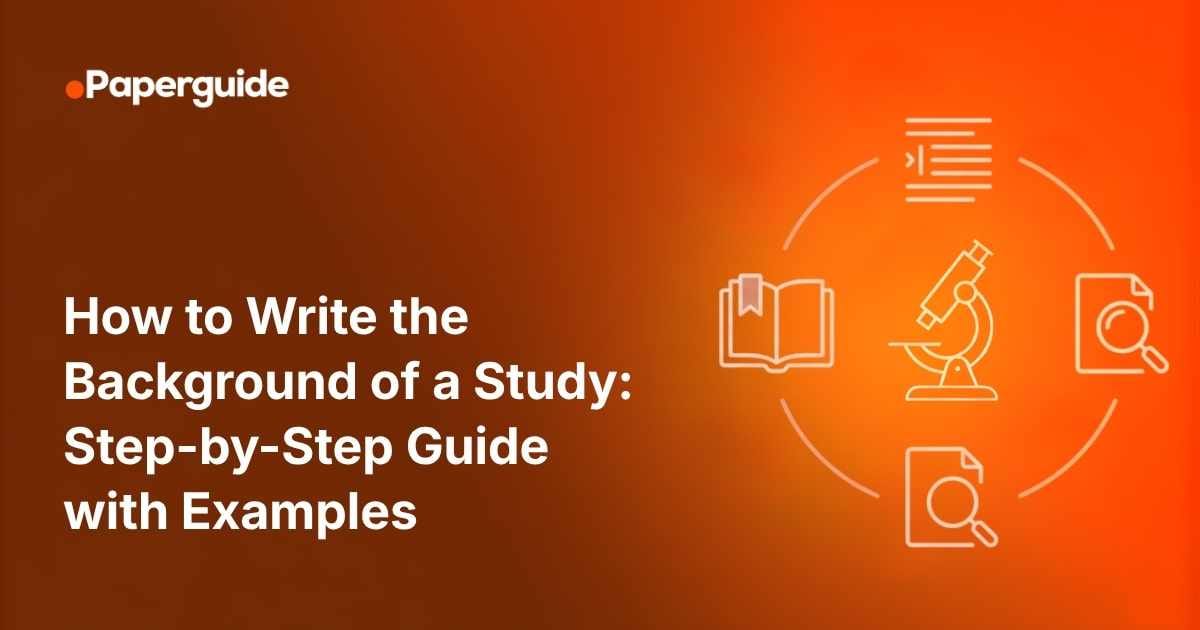 how to write the background of a study