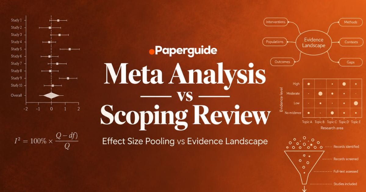 meta-analysis vs scoping review