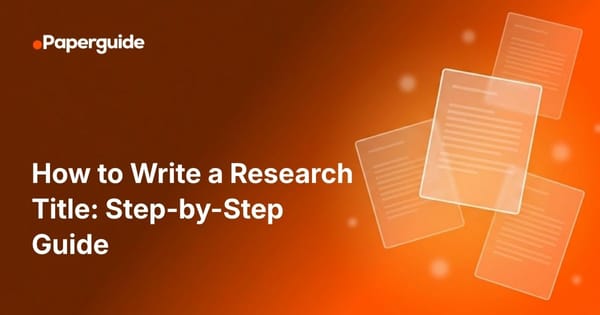 how to write a research title