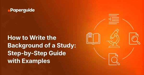 how to write the background of a study