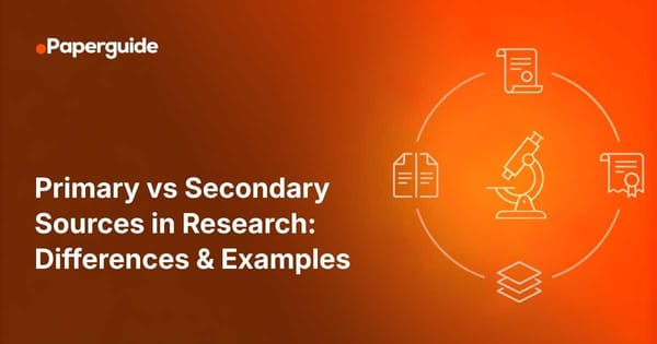 primary vs secondary sources