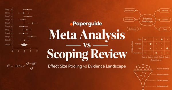 meta-analysis vs scoping review