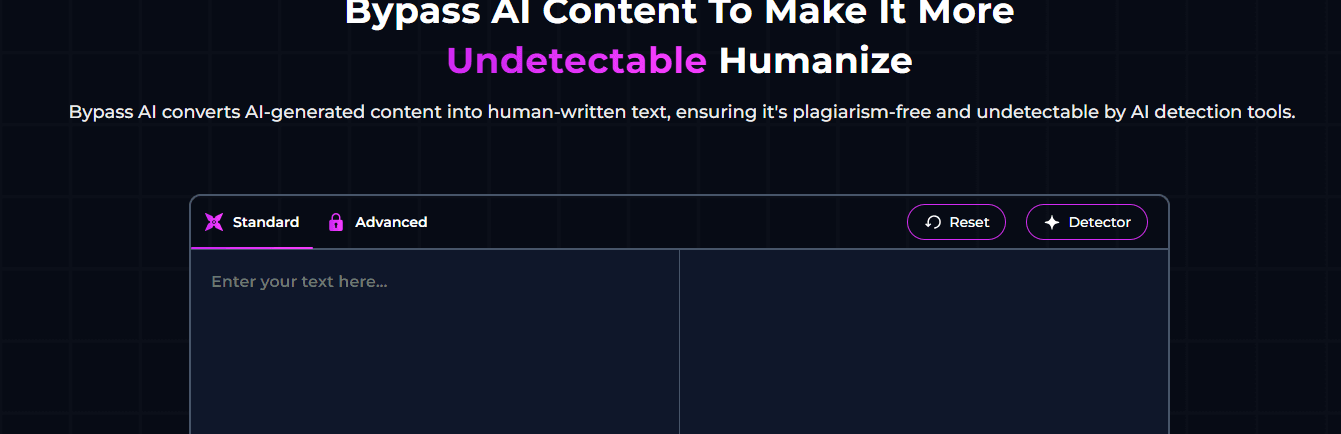 Bypass AI interface