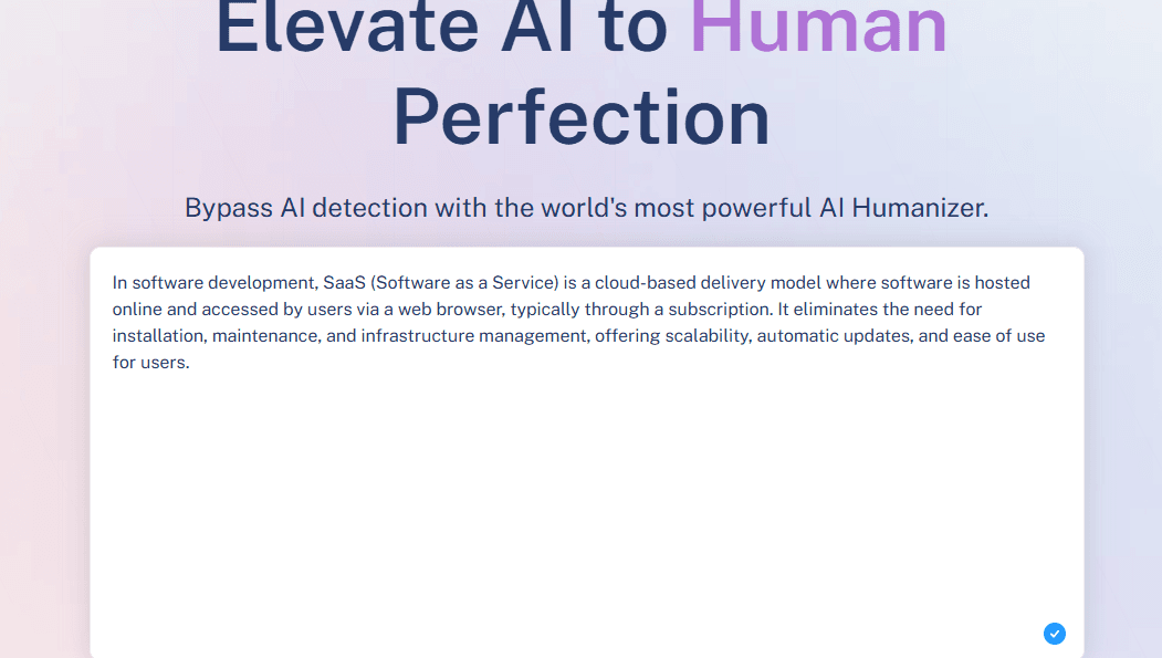 WriteHuman interface sample