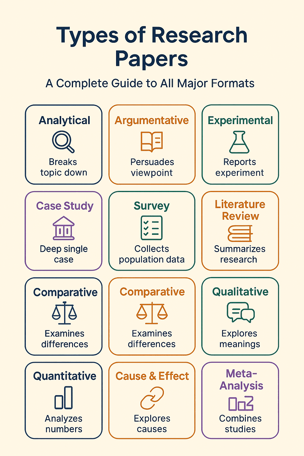 The Major Types of Research Papers