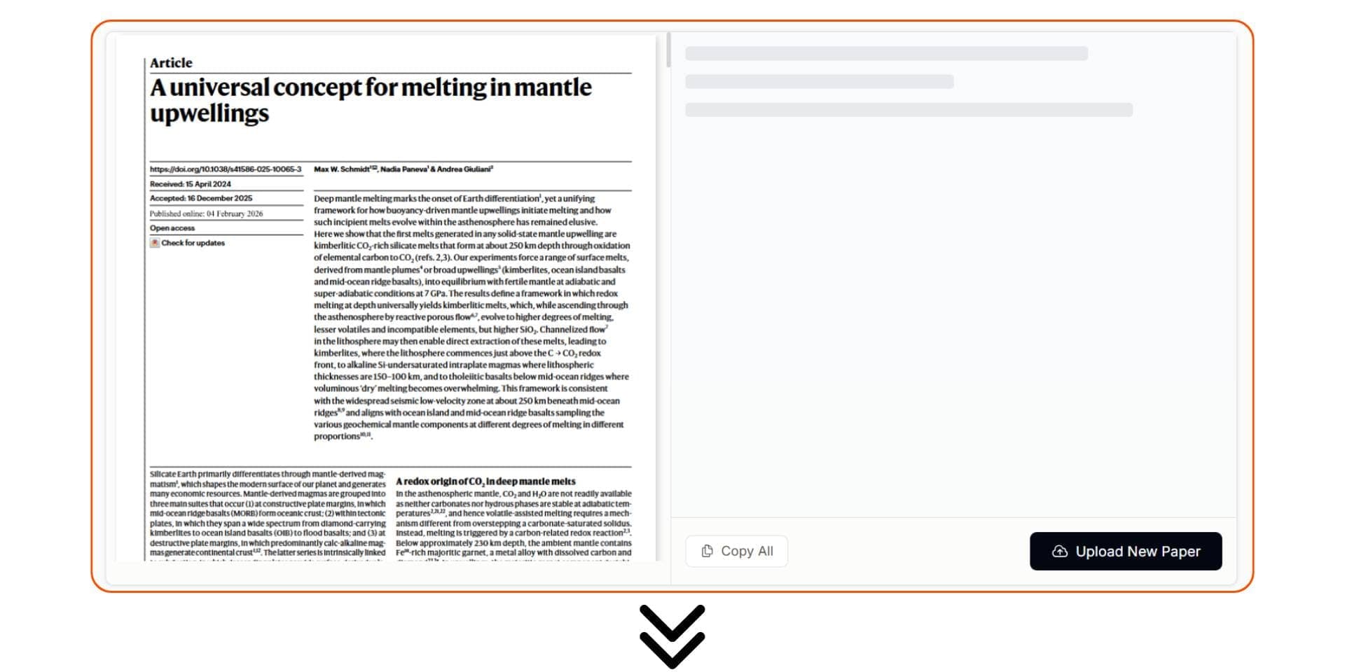 paperguide ai research paper summarizer analyses the pdf