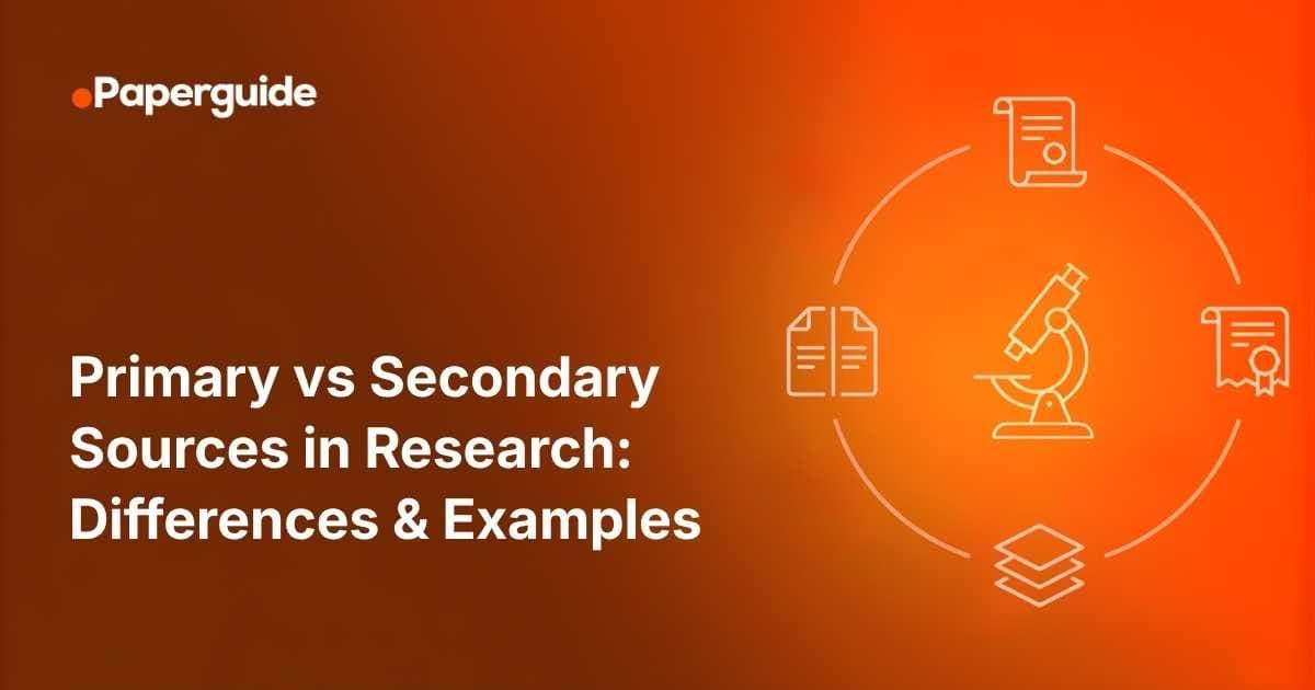 primary vs secondary sources