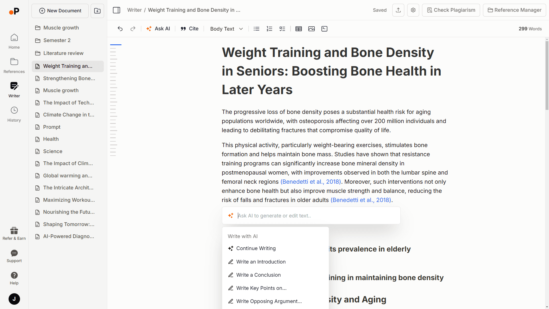 Paperguide AI Writer