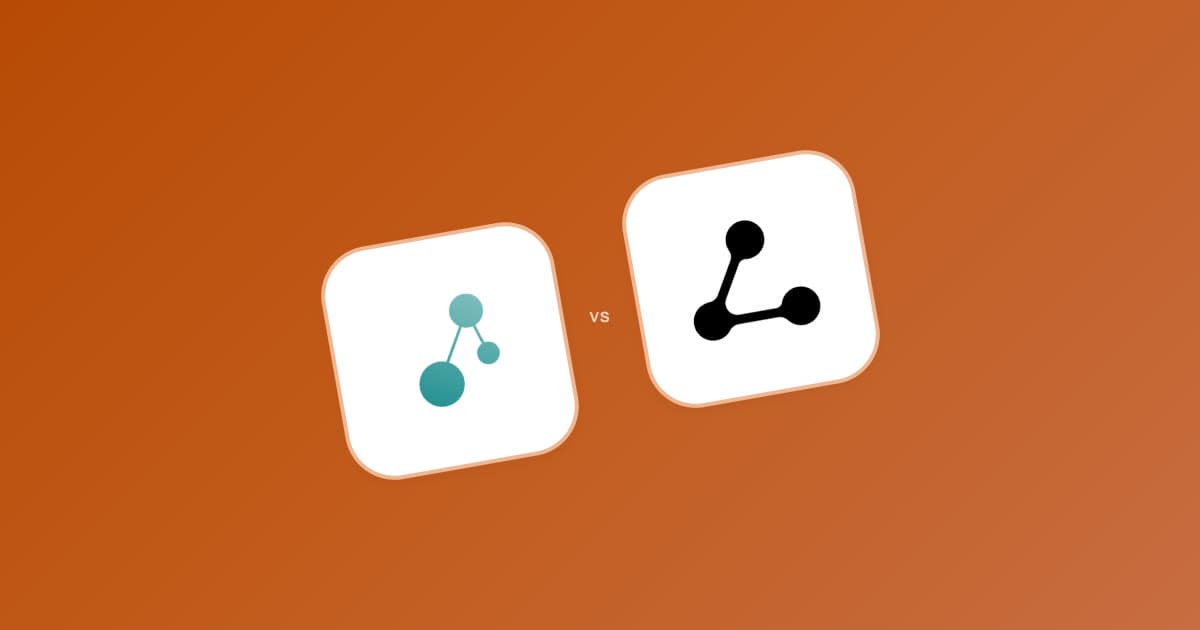 Connected Papers and Litmaps app icons side by side on an orange background