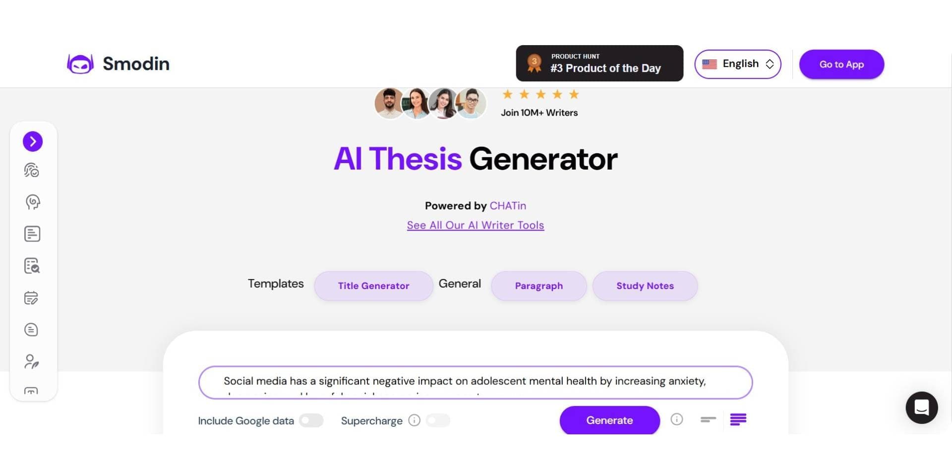 editpad thesis statement generator