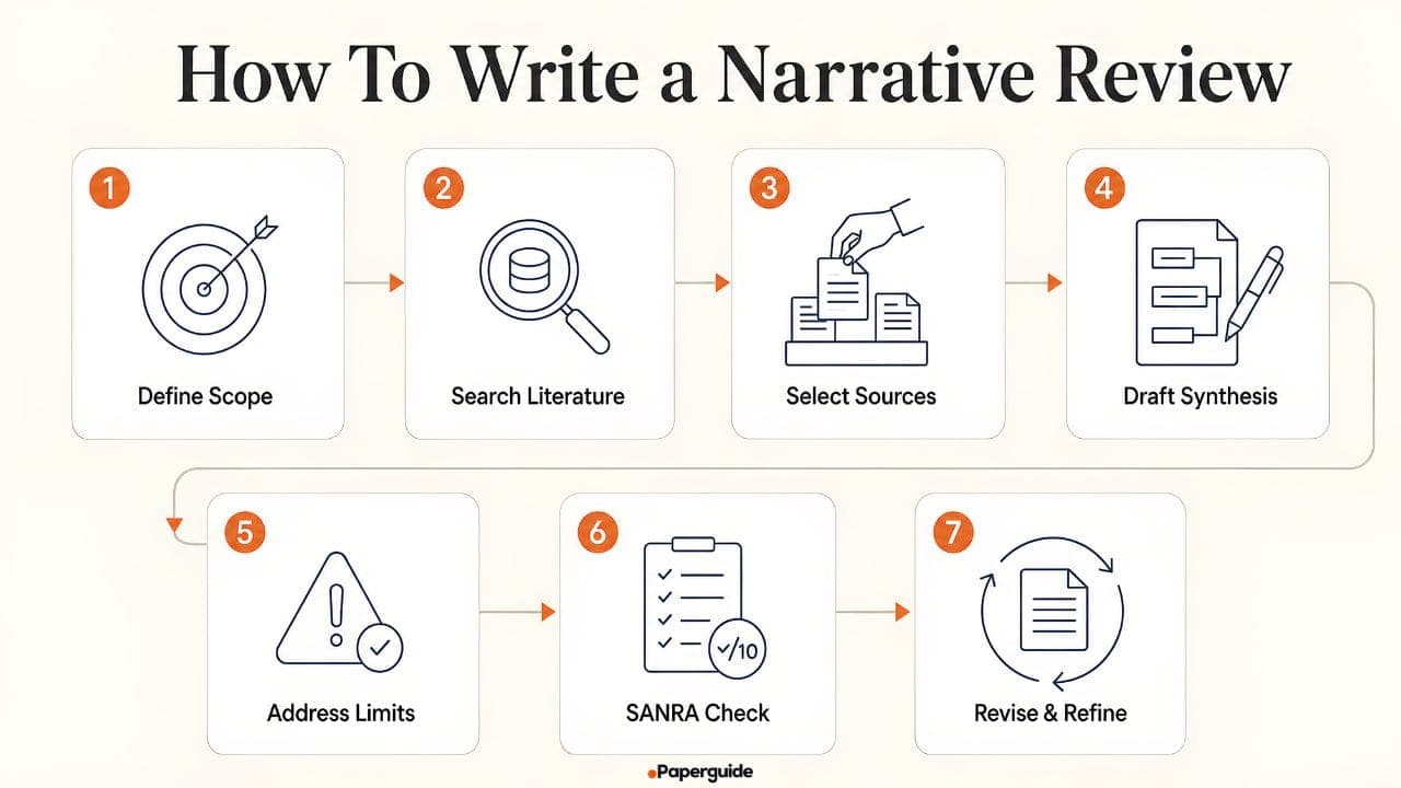 how to write a narrative review