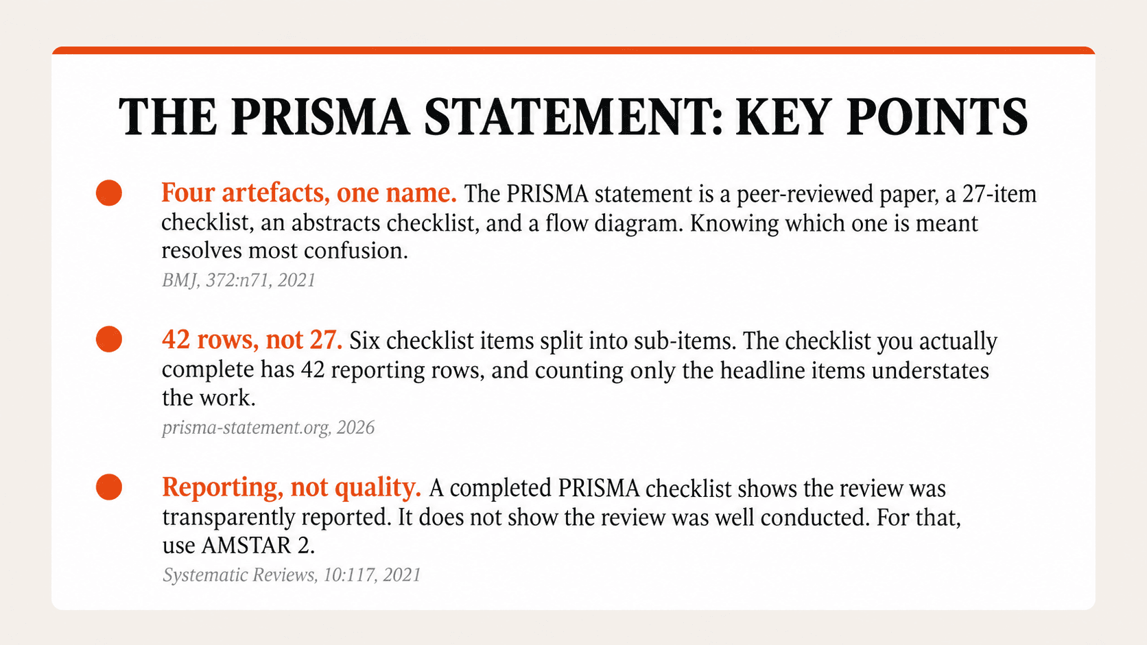 prisma statement key points
