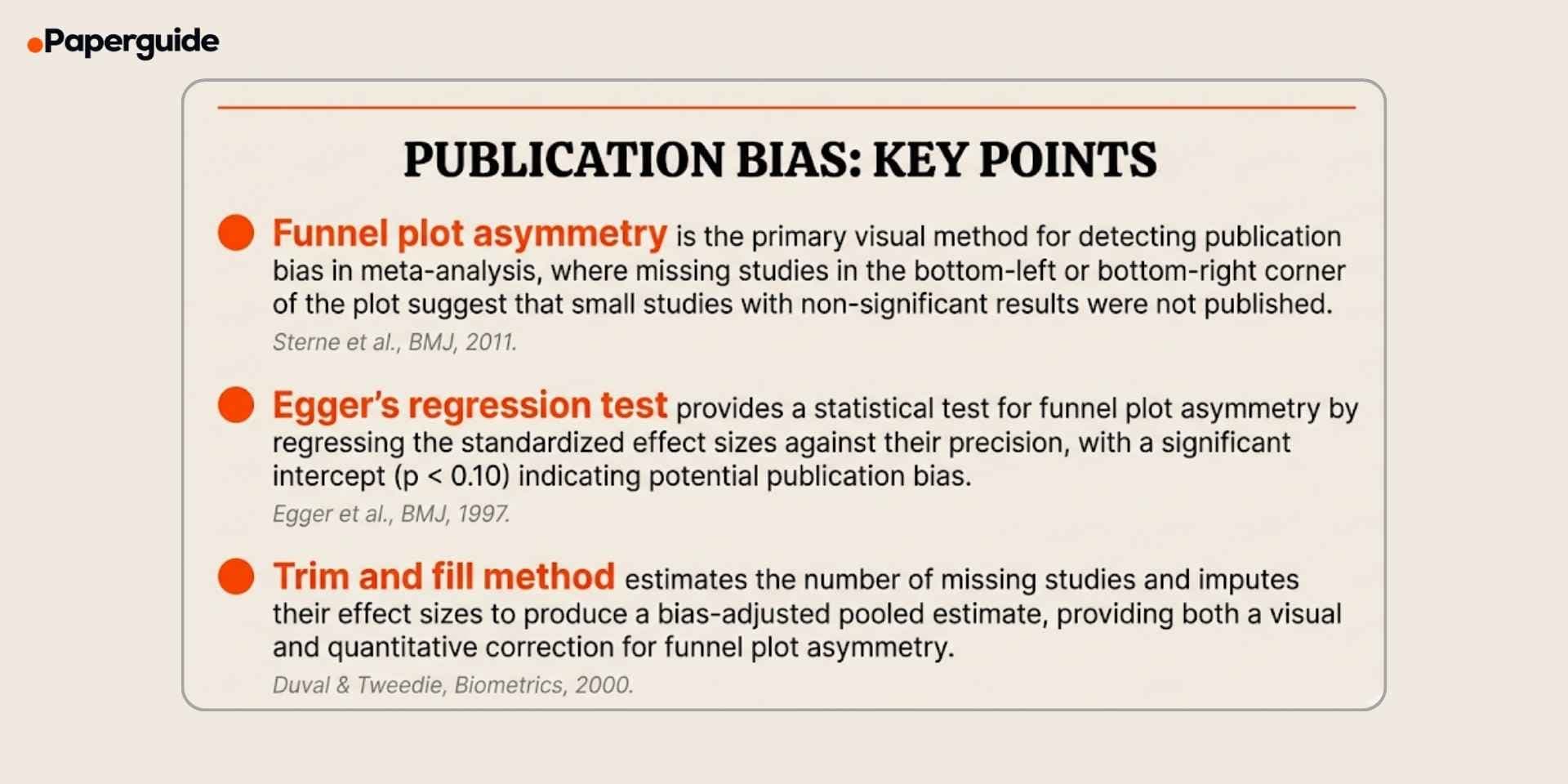 publication bias key points