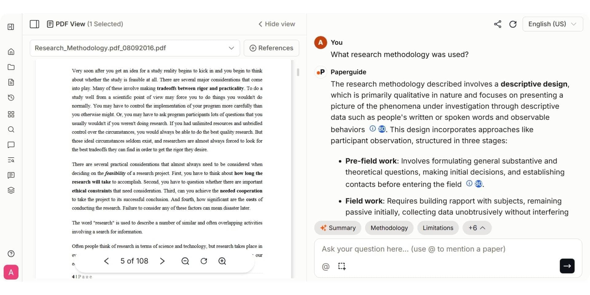 paperguide chat with pdf
