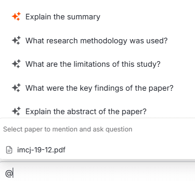 Paperguide’s AI Reference Manager chat assistant