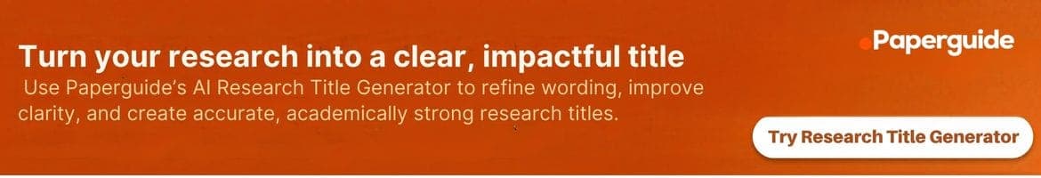 Paperguide AI Research Title Generator